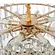 Pendente Cristal Koine 60Cm 11XE14 Ouro Brilho Nordecor