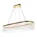 Pendente Led Cristal Gouli 30X90Cm 36W 2700K 2893 Ouro Brilho Nordecor