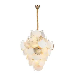 Pendente Musche 80Cm 24XE14 2904 Ouro Brilho Nordecor