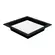 Painel Led Kais Embutir 18W 3000K 22x22 Preto Nordecor