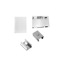 Kit Suporte E Tampa Para Perfil De Sobrepor Pt C/ 20Un (4221) Nordecor