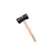 Martelo de Borracha Preto 60mm Com Cabo de Madeira Famastil