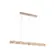 Pendente Led Cristal Kazy Ori 90Cm 14W 3000K Ouro Brilho Nordecor