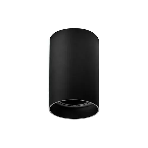 Spot Loch Sobrepor Redondo Dicroica Mr16 Preto Policarbonato Nordecor