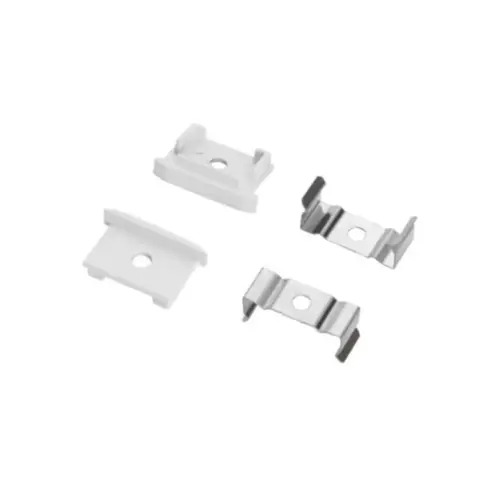 Kit de Tampa e Garra Para Perfil de Embutir Recuado 66X40Mm 10Un Nordecor