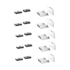 Kit Tampa Para Perfil 10Un Branco (4237) Nordecor