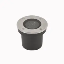 Embutido de Solo Led Vinne Of Redondo 5W 3000K 24° IP67 Aco Inox Preto Nordecor ****