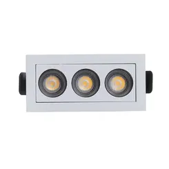 Spot Downlight Embutir Powerus 38° 3 Led 6W 3000K Irc>90 Branco Nordecor