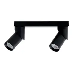 Spot Piere Sobrepor 2XDicroica Mr16 Preto Nordecor