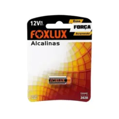 Pilha Alcalina 12V A23 Blister Com uma Pilha Foxlux