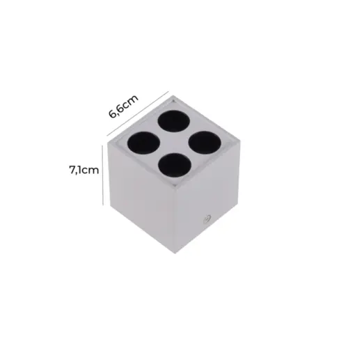 Spot Downlight Sobrepor Powerus 38º 4 Led 8W 3000K Irc>90 Branco Nordecor