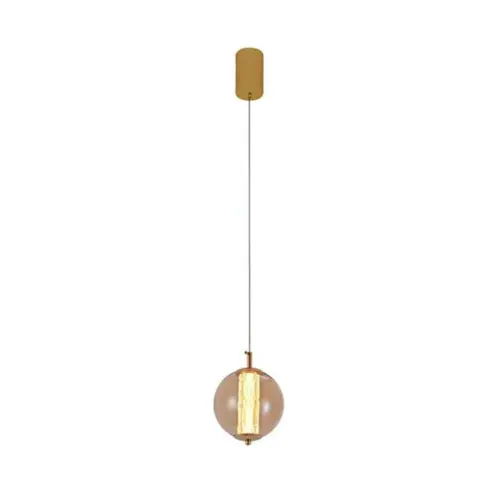 Pendente Led Janni 15Cm 10W 3000K Dourado Fosco Nordecor