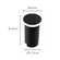 Embutido de Solo Led Siva Redondo 1W 3000K IP67 Preto Nordecor