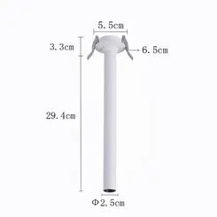 Spot Led Lea Embutir 24° 33Cm Irc97 5W 2700K Branco Nordecor