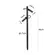 Mini Espeto Led Kewe Ip67 40Cm 36° 2X 1W 3000K Preto Nordecor