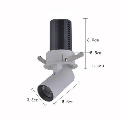 Spot Led Aiva Embutir 24° Irc97 7W 2700K Branco Nordecor