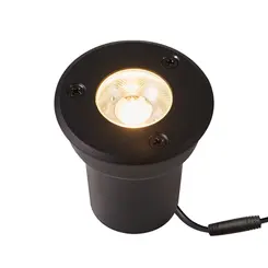 Embutido de Solo Led Venna I5W 2700K 24V 24° IP67 Preto Nordecor