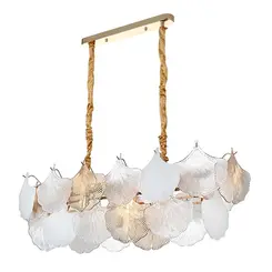 Pendente Musche Ori 30X90Cm 36X E14 2906 Ouro Brilho Nordecor