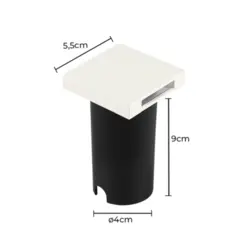 Embutido de Solo Led Eran 2X0,5W 3000K IP67 Branco Nordecor