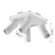 Spot Piere Sobrepor 4XDicroica Mr16 Branco Nordecor