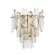 Arandela Cristal Koine 2E14 Ouro Brilho Nordecor