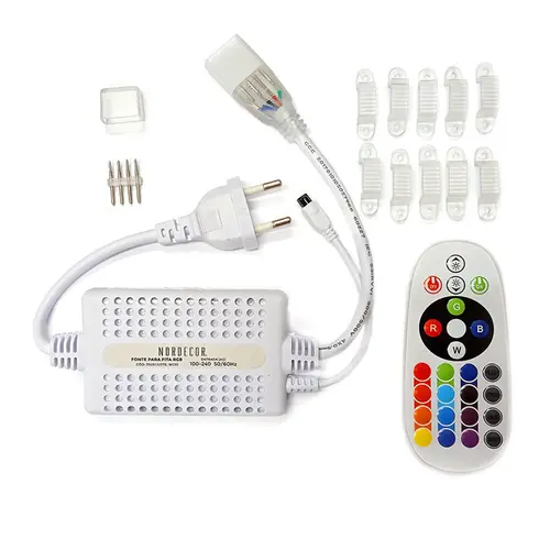 Kit Controle Para Fita Rgb 127V/220V(7033/7034) Nordecor