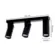 Spot Piere Sobrepor 3XDicroica Mr16 Preto Nordecor