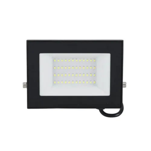 Refletor Led 50W 6000K 25000H Preto Bivolt Gaya