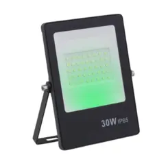 Refletor Ultrafino Led 30W Verde Preto Bivolt Gaya