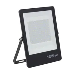 Refletor Ultrafino Led 100W 6500K Preto Bivolt Gaya