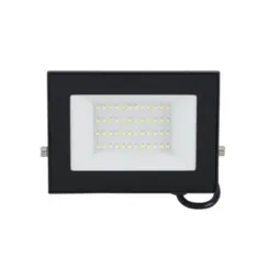 Refletor Led 50W 3000K 25000H Preto Bivolt Gaya