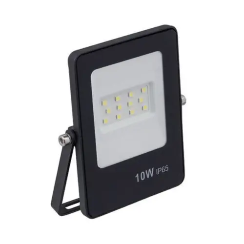 Refletor Ultrafino Led 10W 6500K Preto Bivolt Gaya