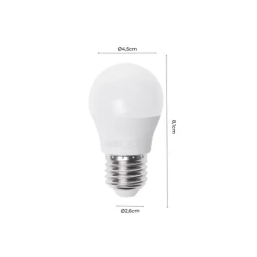 Lampada Led G45 4,9W 6000K Nordecor