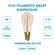 Lampada Filamento ST64 Smart 5W 1800K/2400K Dimerizavel Gaya