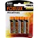 Pilha Alcalina Pequena AA Blister Com 4 Pilhas Foxlux
