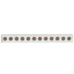 Luminaria LED Mag 12 Focos 2700K 12W 48V 23x4,3x2,2cm Branco Gaya