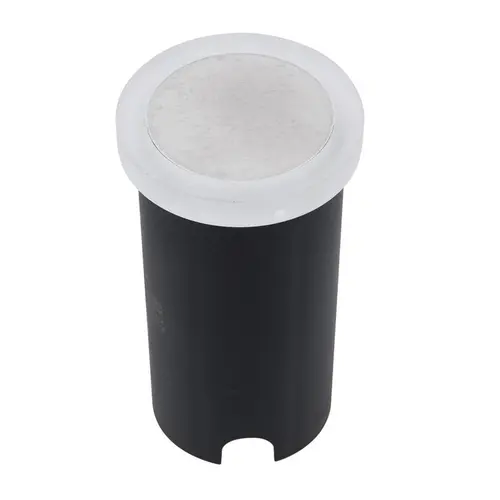 Embutido de Solo Chao Led Slim Redondo Externo 1W 3000K Vidro Branco Bivolt Gaya