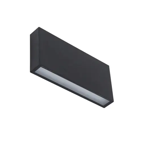 Arandela AXIS 8W Facho Duplo 3000K Preta Bivolt Gaya