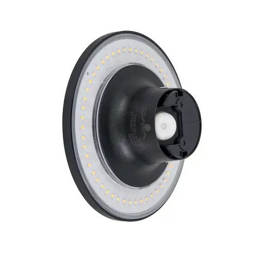 Arandela Eclipse 12W 3000K Preta Gaya
