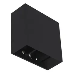 Arandela Focus Facho Duplo ajustavel 4W 3000K Preto Bivolt Gaya
