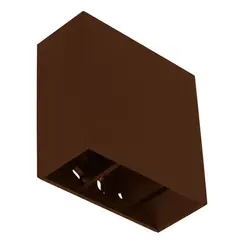 Arandela Focus Facho Duplo ajustavel 4W 3000K Marrom Bivolt Gaya