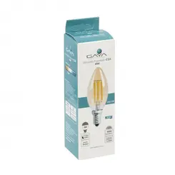 Lampada Led Vela Lisa Filamento 2400K 4W E14 110V Gaya