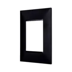 Placa 3 Postos 4X2 Preto Pial Plus + Legrand