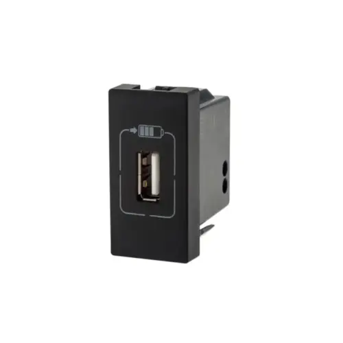 Modulo Tomada Carregador Usb 1,5a Preto Pial Plus+ Legrand