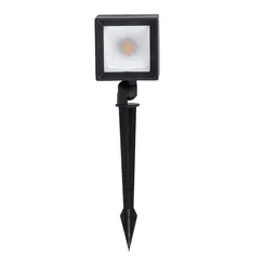 Espeto Jardim Led Cubo Externo 5W Verde 7X6,5X5,7CM Preto Bivolt Gaya