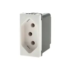 Modulo Tomada 2P+T 20A 250V B. Parafuso Branco Pial Plus + Legrand