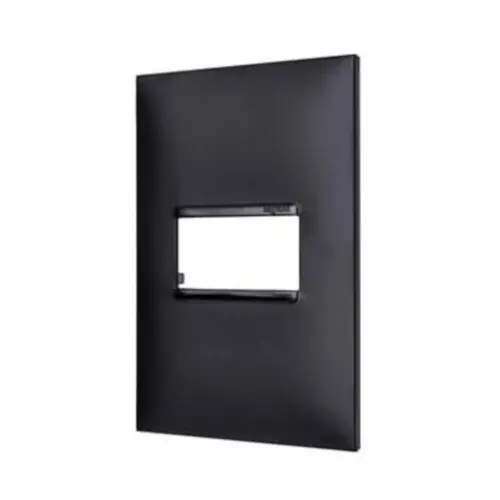 Placa 1 Posto 4x2 Preto Pial Plus + Legrand