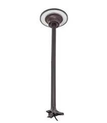 Poste Balizador LED Eclipse Externo 3000K 12W Bivolt 60,5xØ16cm Marrom IP65 Gaya