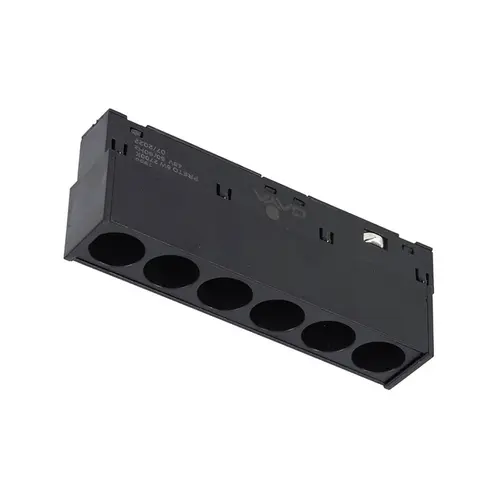 Luminaria LED Mag 6 Focos 4000K 6W 48V 12x4,3x2,2cm Aluminio Preto Gaya