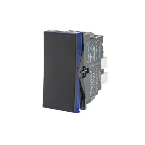 Modulo Interruptor Simples Preto Pialplus + Legrand